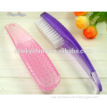 high quality nail tip cleaning brush for file manicure&pedicure tool with long handle